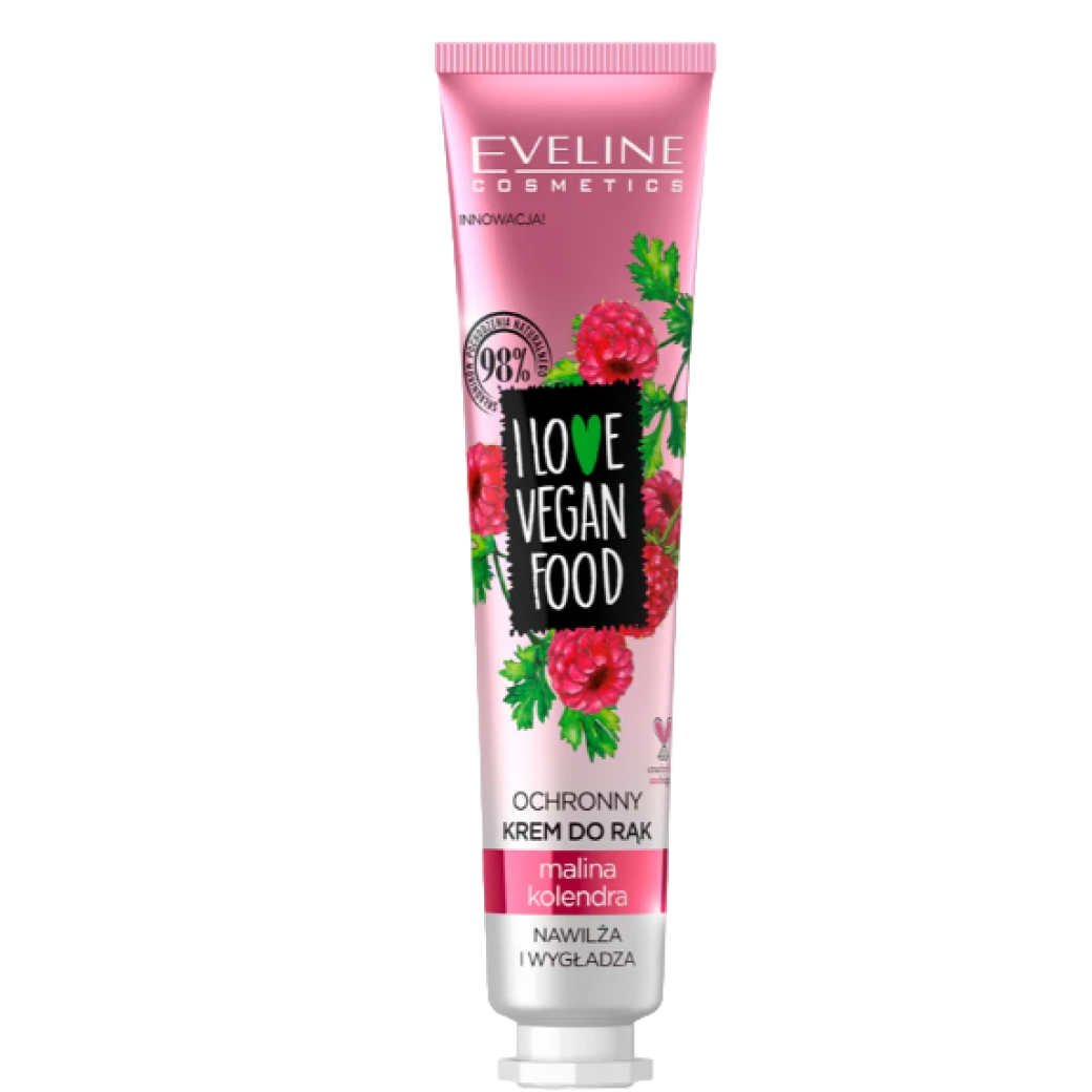 Cremă de Mâini Hidratantă Eveline – Zmeură, Mango & Avocado, Hrană și Protecție pentru Piele
