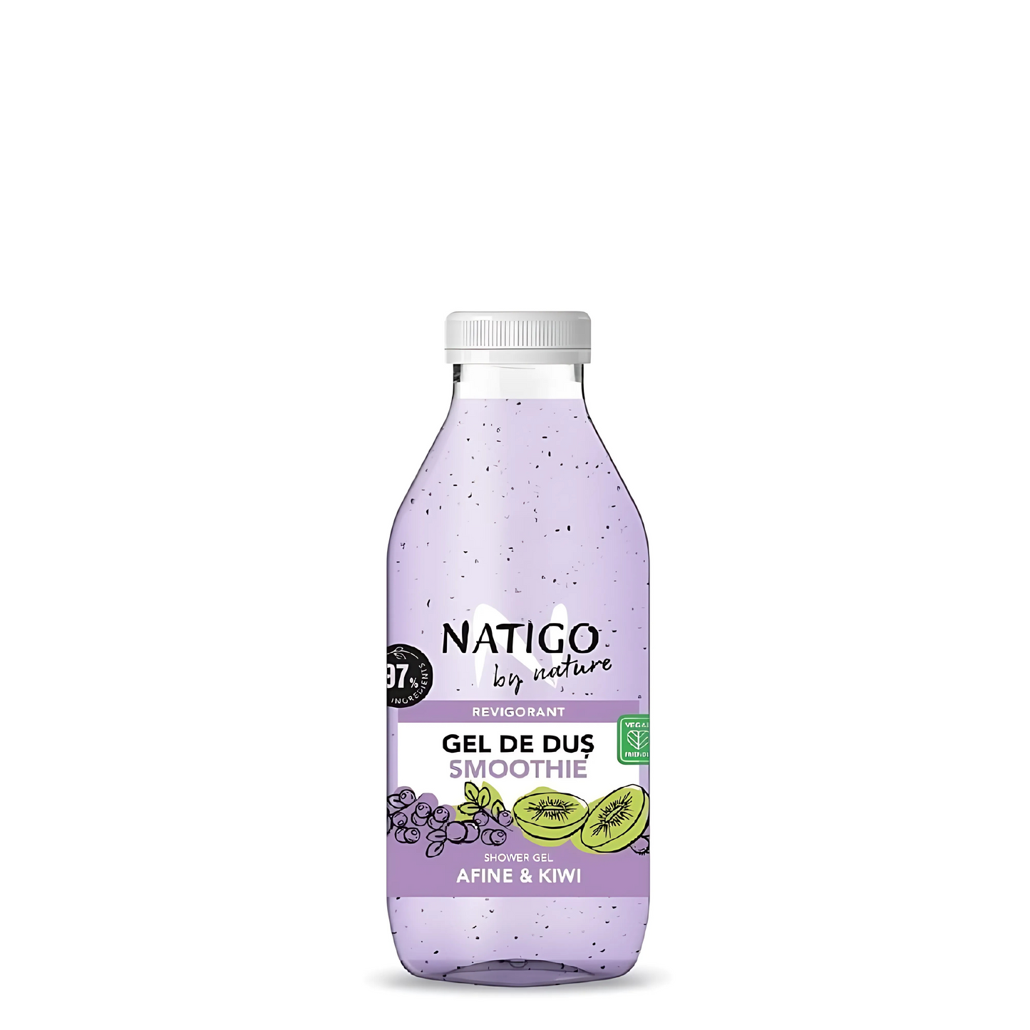 Gel de Duș Smoothie Afine și Kiwi Natigo
