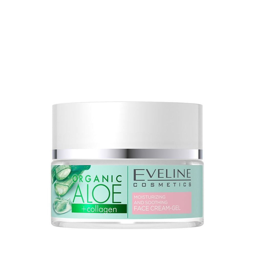 Cremă-Gel pentru Față Organic Aloe+Collagen Eveline