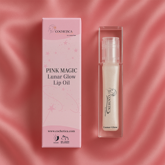 Lip Oil Lunar Glow Pink Magic Cochetica by Lorena Popa