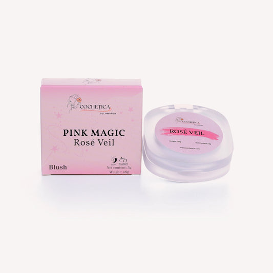 Blush Rosé Veil Pink Magic Cochetica by Lorena Popa