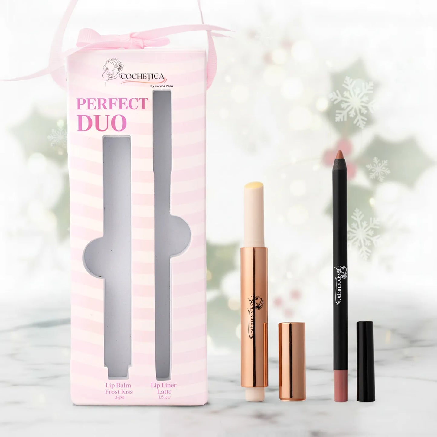 Perfect Duo Lip Balm - Frost Kiss  & Lip Liner - Latte
