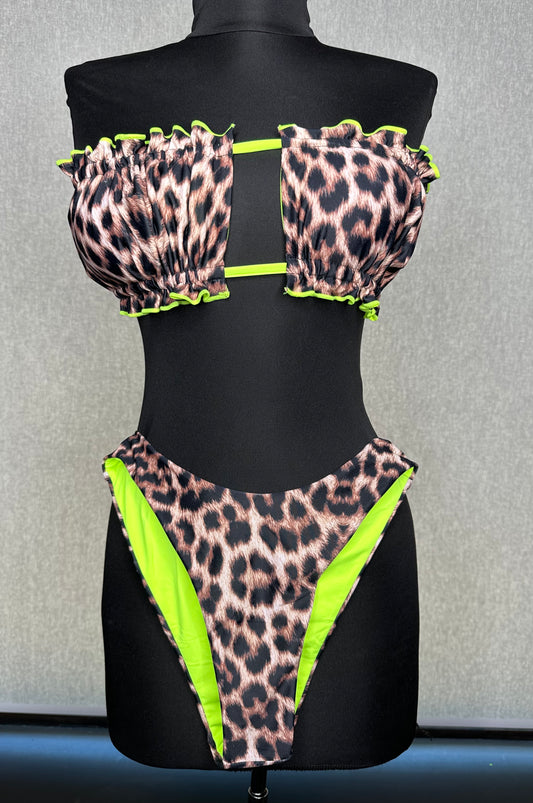 Costum de baie leopard