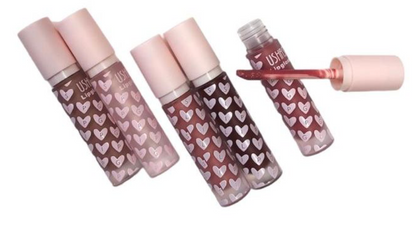 Set lip oil, lipgloss, ruj lighic ushas (5 produse)