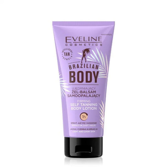 Loțiune de Corp Autobronzantă și Fermitate Eveline Brazilian Body - 250 ml