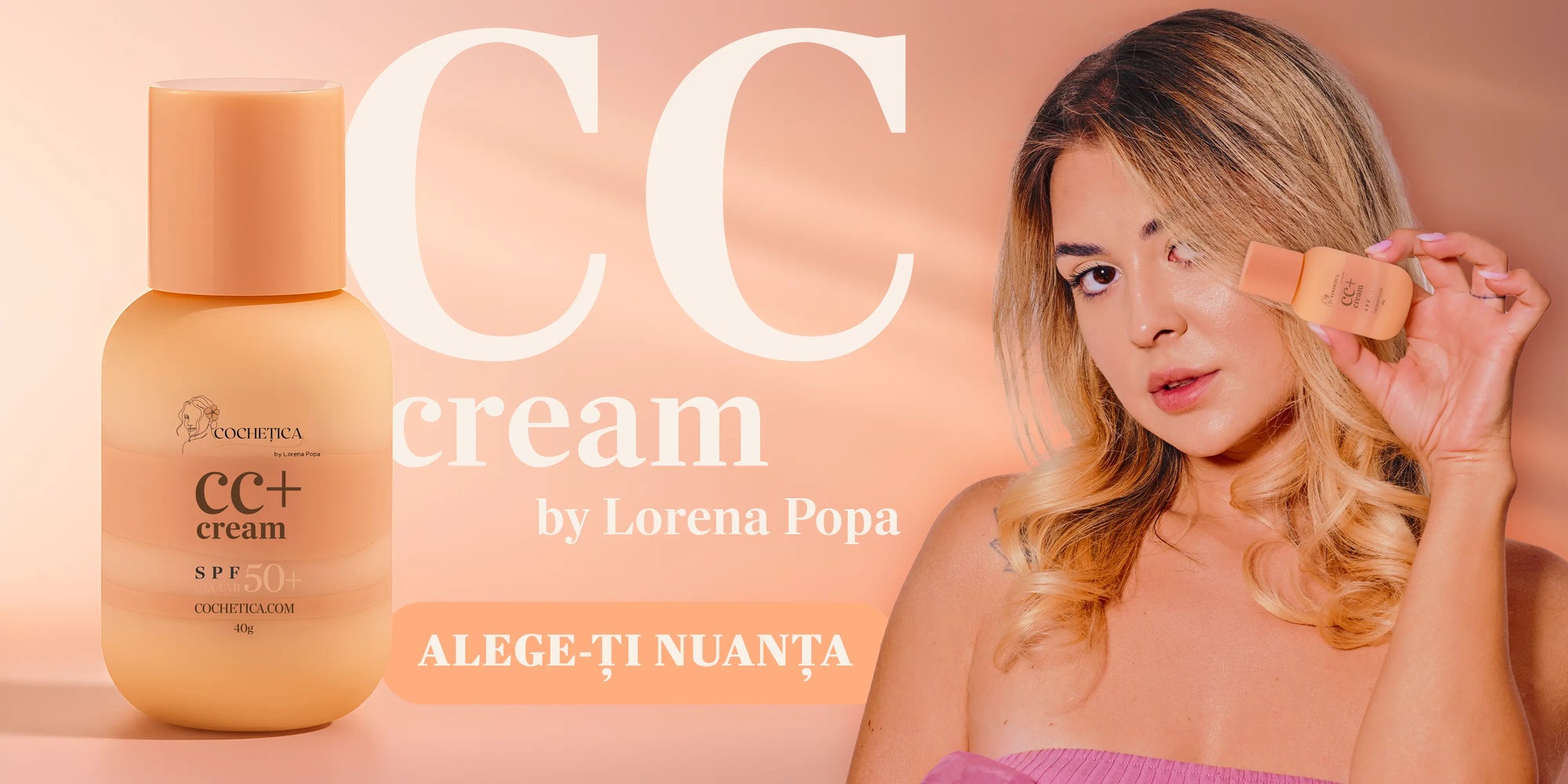 CC Cream SPF50 Cochetica by Lorena Popa