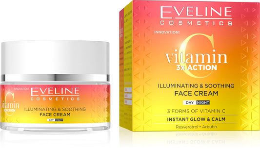 Illuminating and sooting face cream vitamina C Eveline