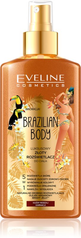 Brazilian Body Mist spray iluminator eveline