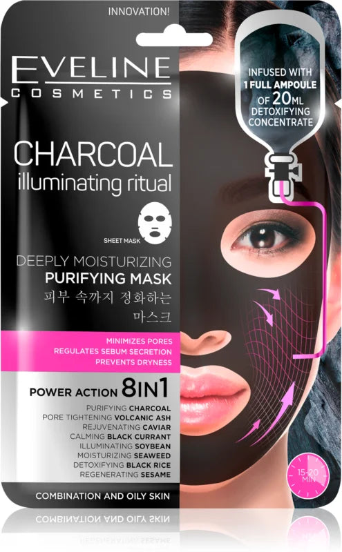 Charcoal Illuminating Ritual Masca de fata eveline