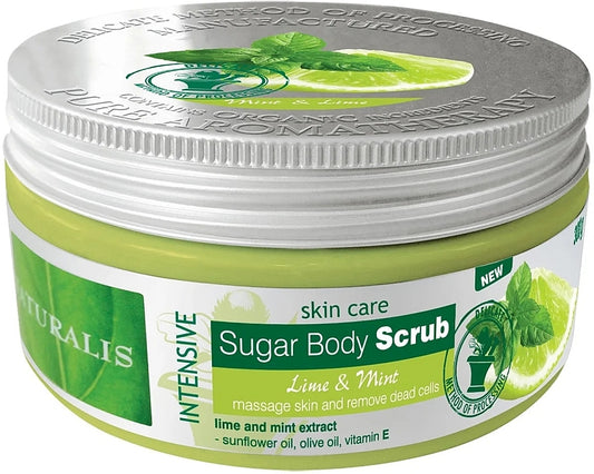 Scrub de corp-menta si lamaie verde Naturalis