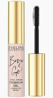 Eveline Brow & Go Gel pentru sprâncene transparent ultra puternic